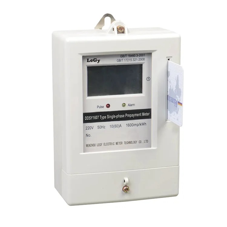 Jednofázový předplacený elektroměr s IC kartou