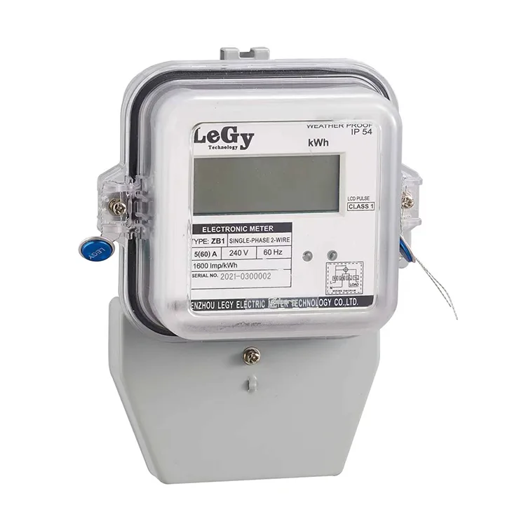 Jednofázový LCD displej Multifunkční inteligentní měřič energie