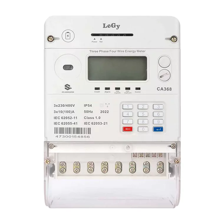 Třífázový předplacený elektroměr STS